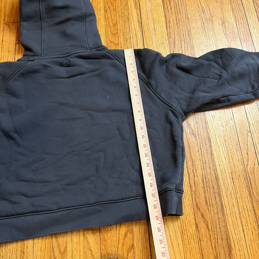 Outdoor Voices Hoodie Womens XL Gray Sweatshirt Crop Heavyweight Pullover - Picture 6 of 9
